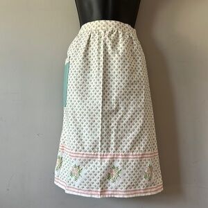 Warner vintage floral print A-line Half Apron